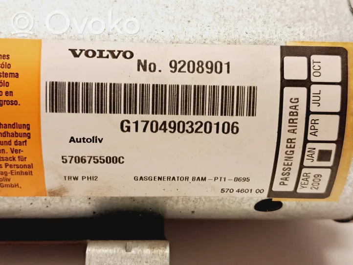 Volvo S80 Poduszka powietrzna Airbag pasażera 570675500C