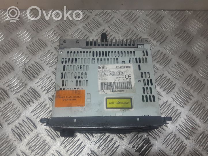 Citroen C5 Unidad delantera de radio/CD/DVD/GPS 9643180580