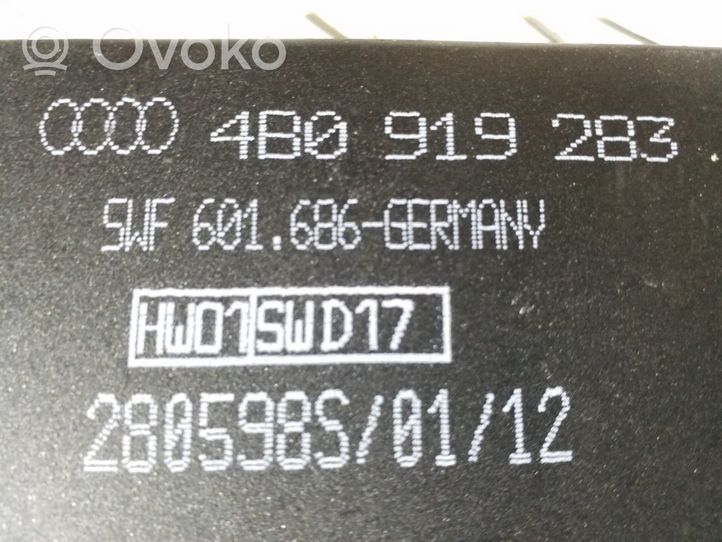 Audi A6 S6 C5 4B Sterownik / Moduł parkowania PDC 4B0919283