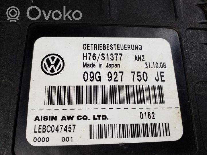 Volkswagen Jetta V Module de contrôle de boîte de vitesses ECU 09G927750JE