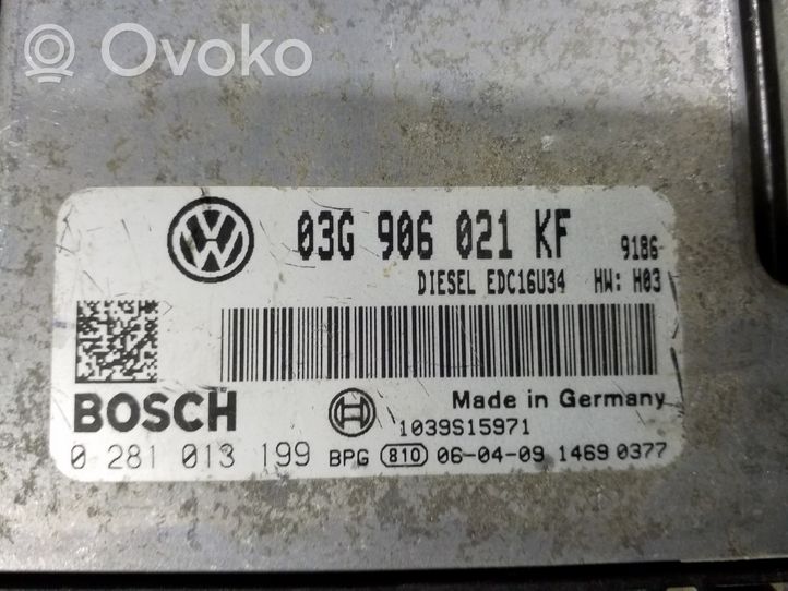 Volkswagen Touran I Moottorin ohjainlaite/moduuli 03G906021KF