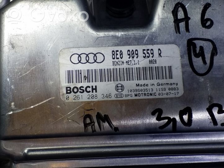 Audi A6 S6 C5 4B Unité de commande, module ECU de moteur 8E0909559R