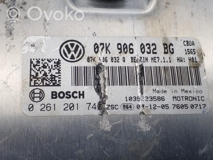 Volkswagen Jetta V Unité de commande, module ECU de moteur 07K906032BG