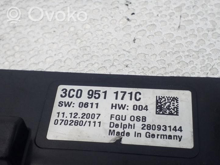 Volkswagen PASSAT B6 Czujnik ultradźwiękowy 3C0951171C