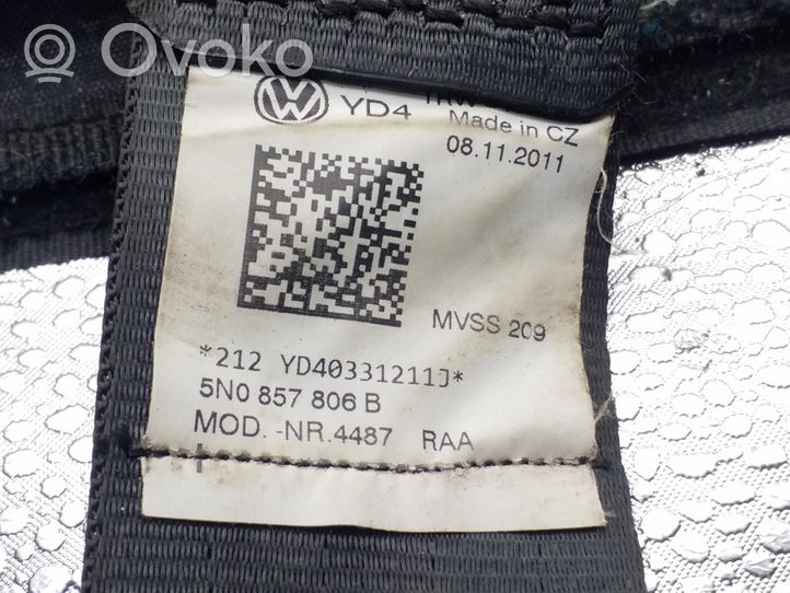 Volkswagen Tiguan Cintura di sicurezza posteriore 5N0857806B