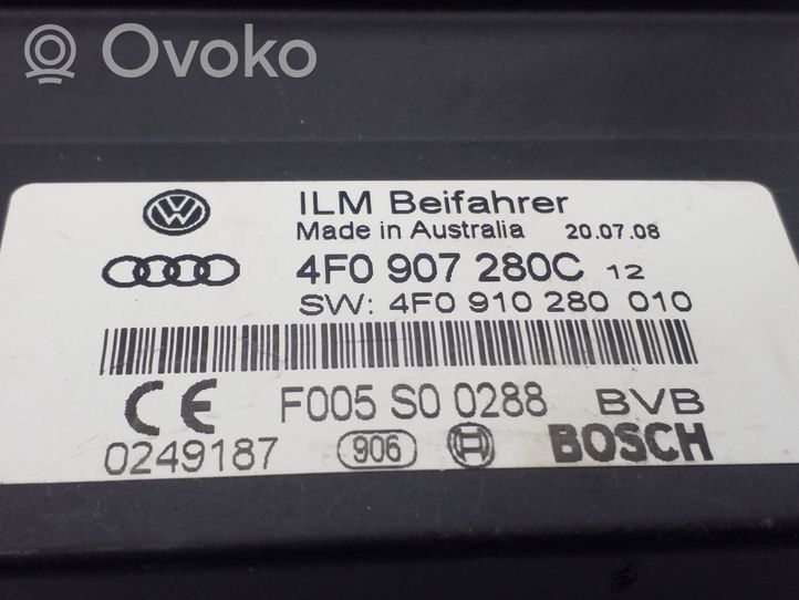 Audi A6 S6 C6 4F Maitinimo valdymo blokas 4F0907280C