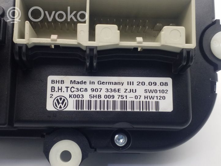 Volkswagen PASSAT CC Ilmastoinnin ohjainlaite 3C8907336E