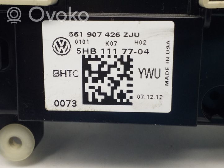 Volkswagen Tiguan Oro kondicionieriaus/ klimato/ pečiuko valdymo blokas (salone) 561907426