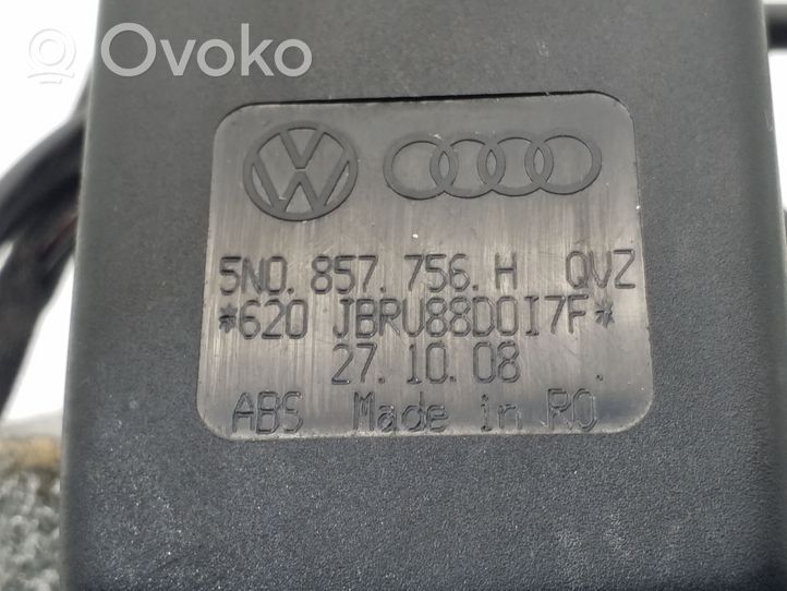 Volkswagen Tiguan Klamra przedniego pasa bezpieczeństwa 5N0857756H