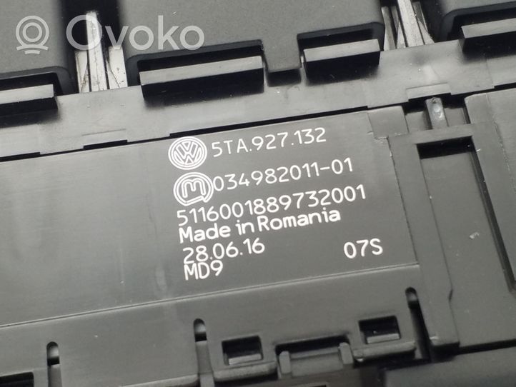 Volkswagen Touran II Parking (PDC) sensor switch 5TA927132