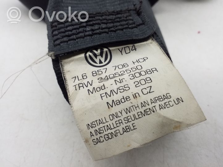 Volkswagen Touareg I Front seatbelt 7L6857706