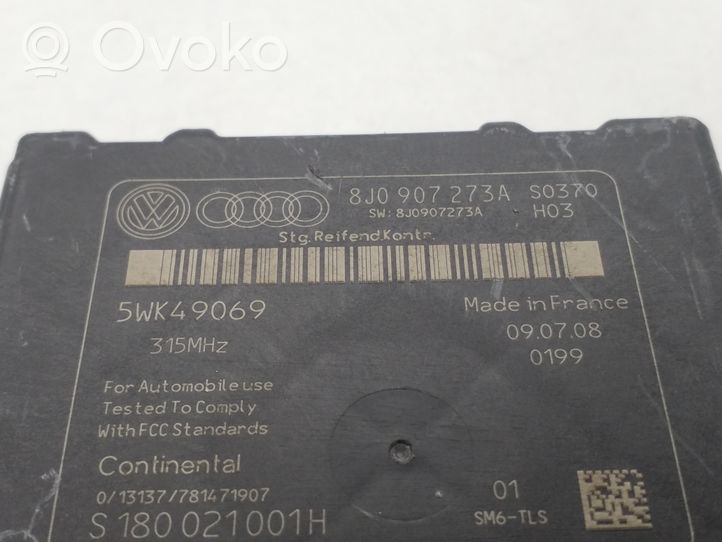 Audi A3 S3 8P Rengaspaineen valvontayksikkö 8J0907273A