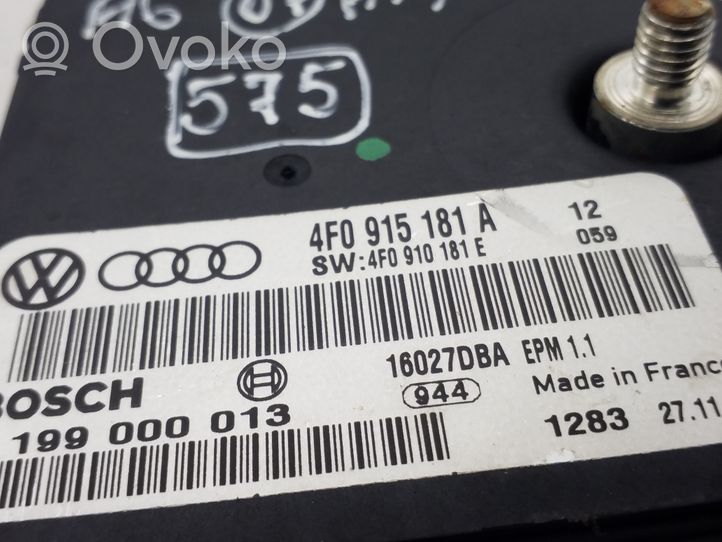Audi A6 S6 C5 4B Tehonhallinnan ohjainlaite 4F0915181A