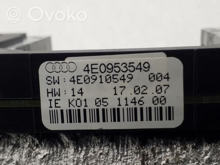 Audi A8 S8 D3 4E Sensore angolo sterzo 4E0953549