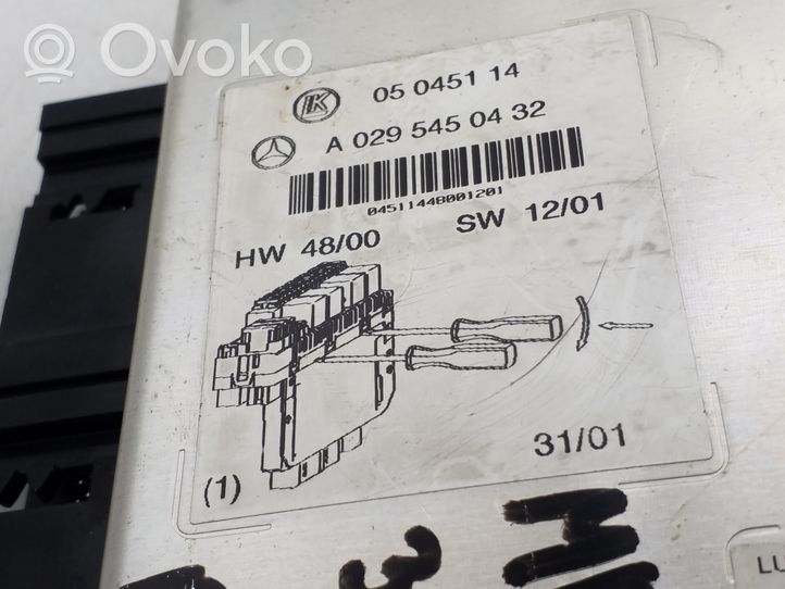 Mercedes-Benz S W220 Moduł / Sterownik zarządzania energią MPM A0295450432