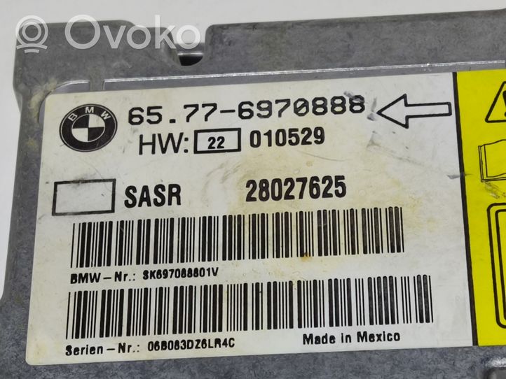 BMW 5 E60 E61 Oro pagalvių valdymo blokas 6970888