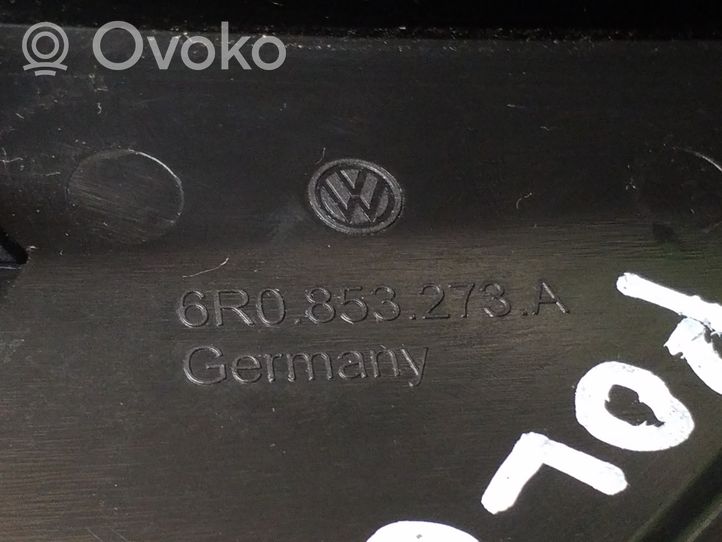Volkswagen Polo V 6R Moldura protectora de plástico del espejo lateral 6R0853273A