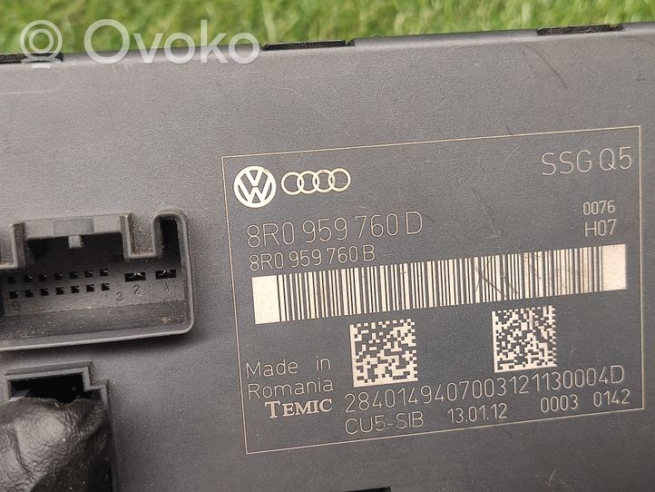 Audi Q5 SQ5 Sėdynės valdymo blokas 8R0959760D