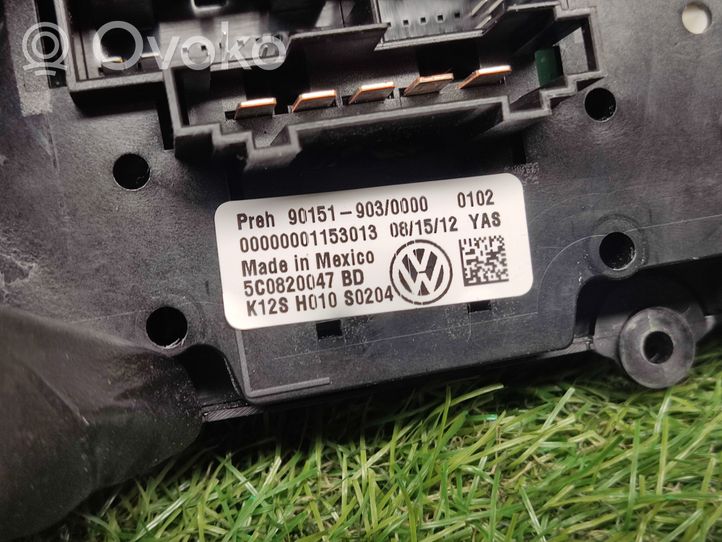 Volkswagen Jetta VI Panel klimatyzacji 5C0820047BD