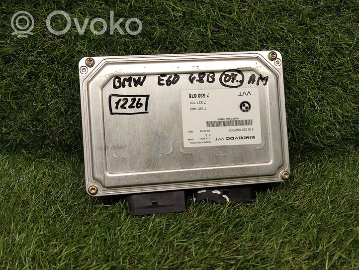 BMW 5 E60 E61 Centralina/modulo motore ECU 7532878