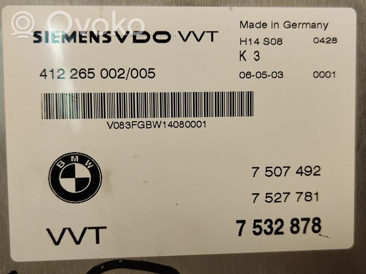 BMW 5 E60 E61 Moottorin ohjainlaite/moduuli (käytetyt) 7532878