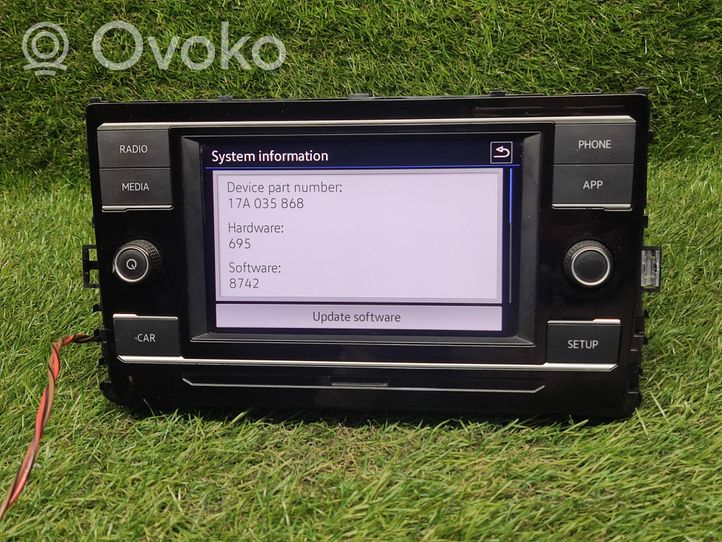 Volkswagen Jetta USA Panel / Radioodtwarzacz CD/DVD/GPS 17A035868