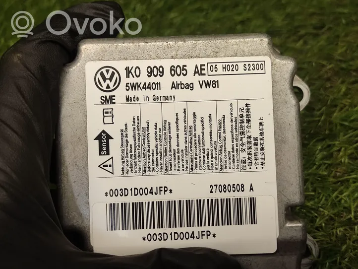 Volkswagen Scirocco Sterownik / Moduł Airbag 1K0909605AE