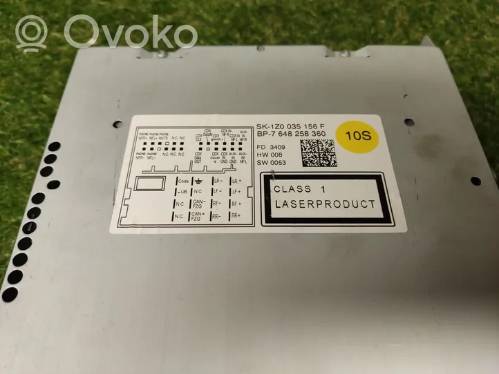 Skoda Octavia Mk2 (1Z) Panel / Radioodtwarzacz CD/DVD/GPS 1Z0035156F