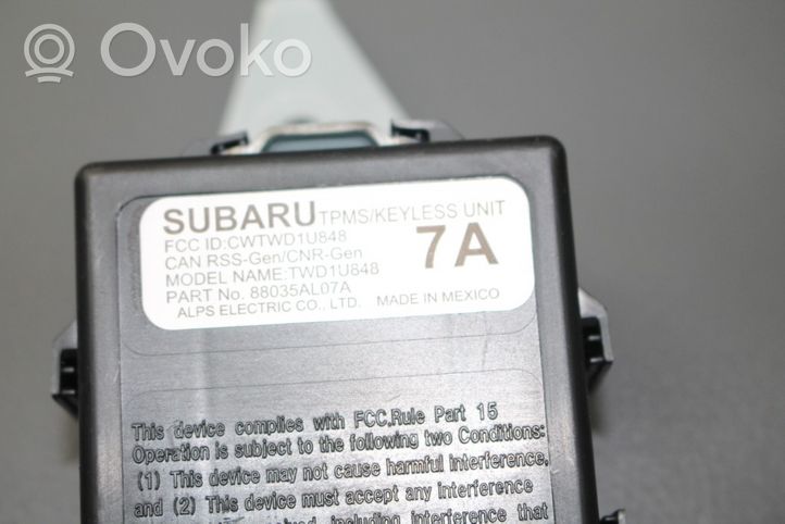 Subaru Legacy Muut ohjainlaitteet/moduulit 88035AL07A
