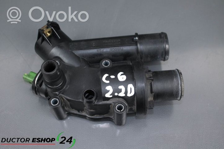 Citroen C6 Termostato/alloggiamento del termostato 9657182080