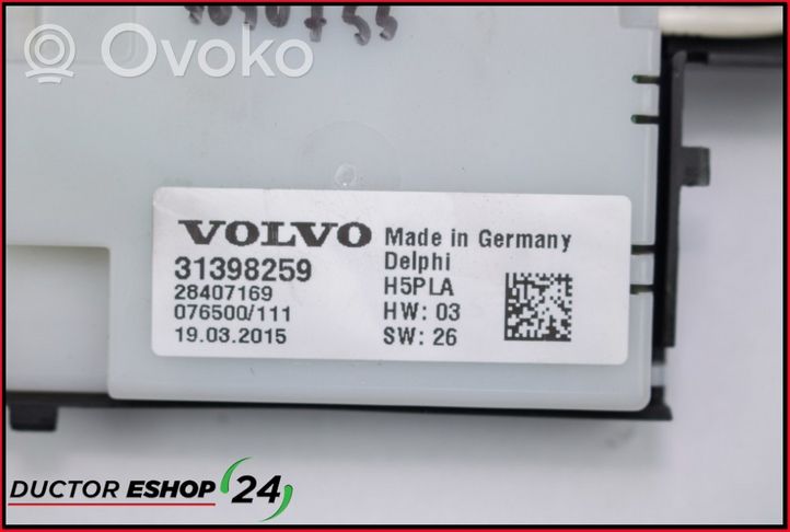 Volvo V40 Rilevatore/sensore di movimento 31398259