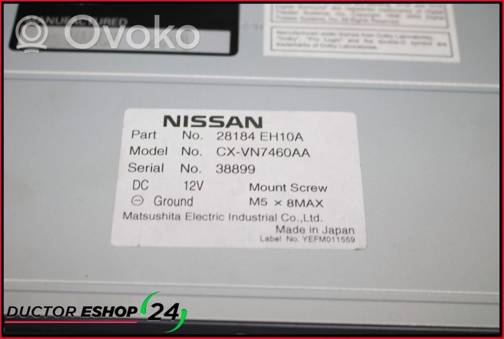 Nissan Murano Z51 Radio/CD/DVD/GPS-pääyksikkö 28184EH10A