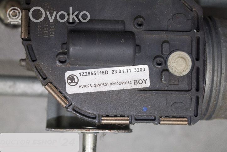 Skoda Octavia Mk2 (1Z) Mechanizm i silniczek wycieraczek szyby przedniej / czołowej 3397021266