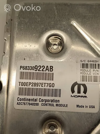 Chrysler Pacifica Moottorin ohjainlaite/moduuli P68330922AB