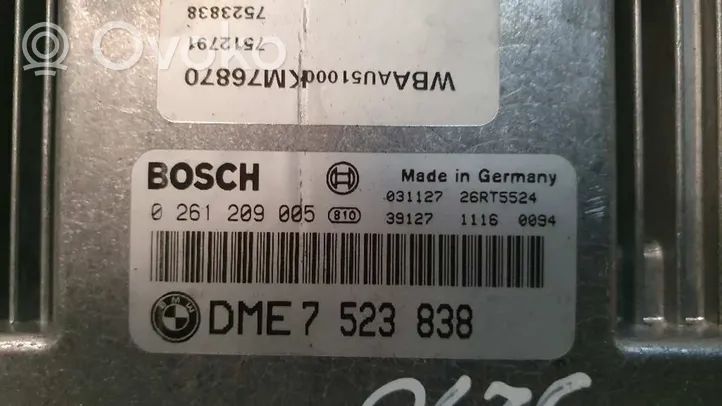 BMW 3 E46 Calculateur moteur ECU 7523838