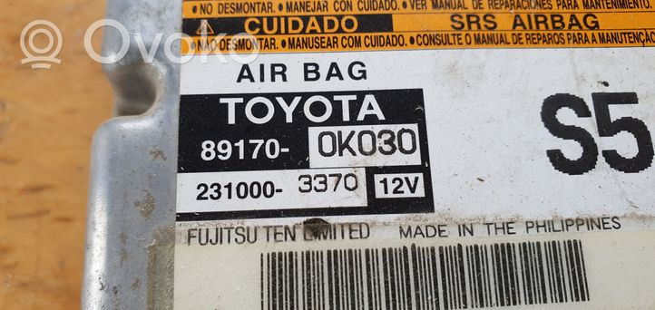 Toyota Hilux (AN10, AN20, AN30) Centralina/modulo airbag 