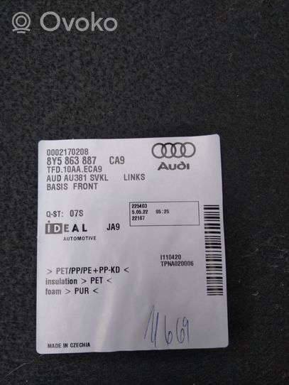 Audi A3 8Y Dolny panel schowka koła zapasowego 