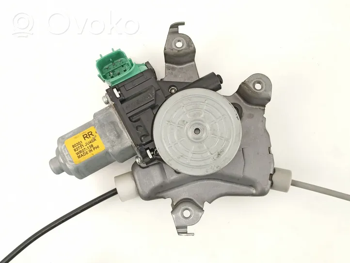 Infiniti G37 Mechanizm podnoszenia szyby tylnej bez silnika 82731JU40A