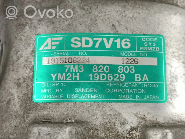 Ford Galaxy Oro kondicionieriaus kompresorius (siurblys) 7M3820803