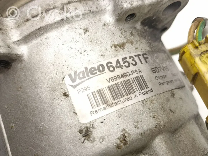 Peugeot 607 Ilmastointilaitteen kompressorin pumppu (A/C) 6453TF