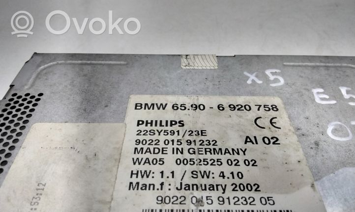 BMW X5 E53 Navigaatioyksikkö CD/DVD-soitin 65906920758
