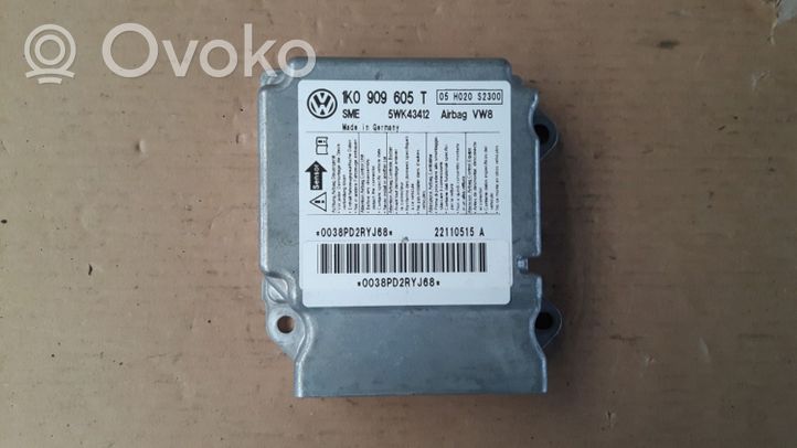 Skoda Octavia Mk2 (1Z) Module de contrôle airbag 1K0909605T