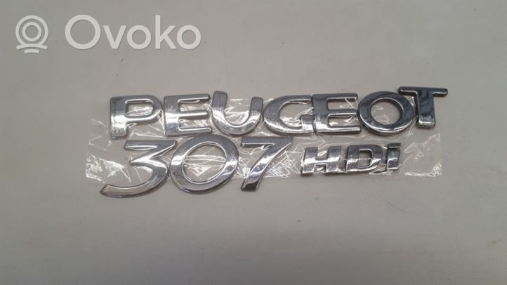 Peugeot 307 Logo, emblème de fabricant 