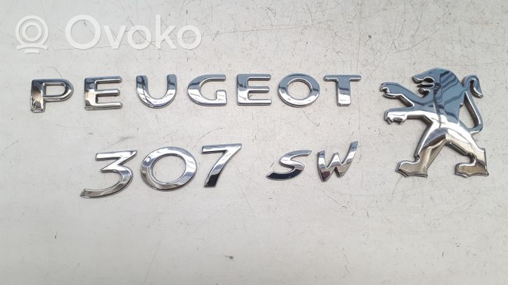 Peugeot 307 Logo, emblème de fabricant 96488048