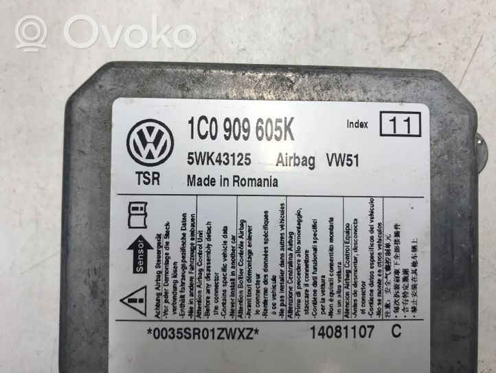 Skoda Praktik (5J8) Module de contrôle airbag 1C0909605K