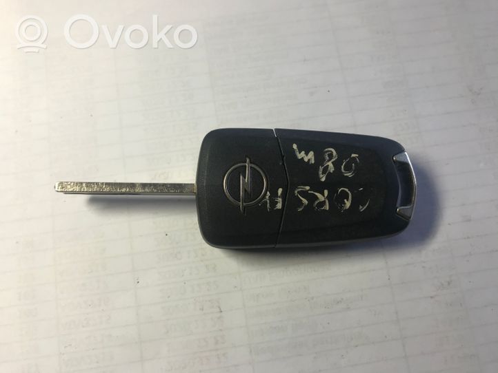 Opel Corsa D Klucz / Karta zapłonu 13188284