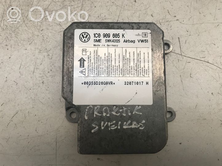 Skoda Praktik (5J8) Module de contrôle airbag 1C0909605K