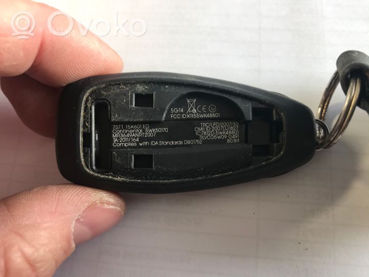 Ford Focus Chiave/comando di accensione 7S7T15K601ED