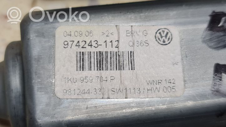 Volkswagen PASSAT B6 Moteur de lève-vitre de porte arrière 1K0959704P