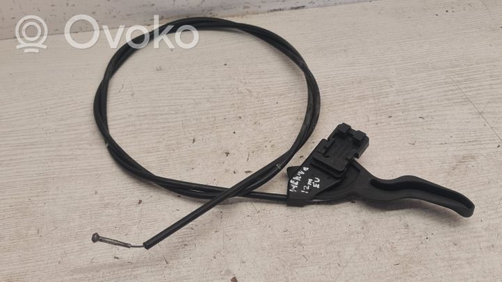 Opel Meriva B Engine bonnet/hood lock release cable 13128233